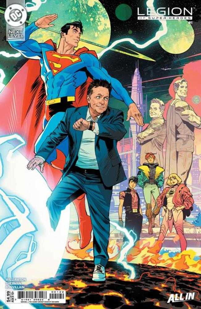 Legion Of Super Heroes #1 Cover H Dan Mora Michael J Fox Cameo Card Stock Variant PRESALE 9/02