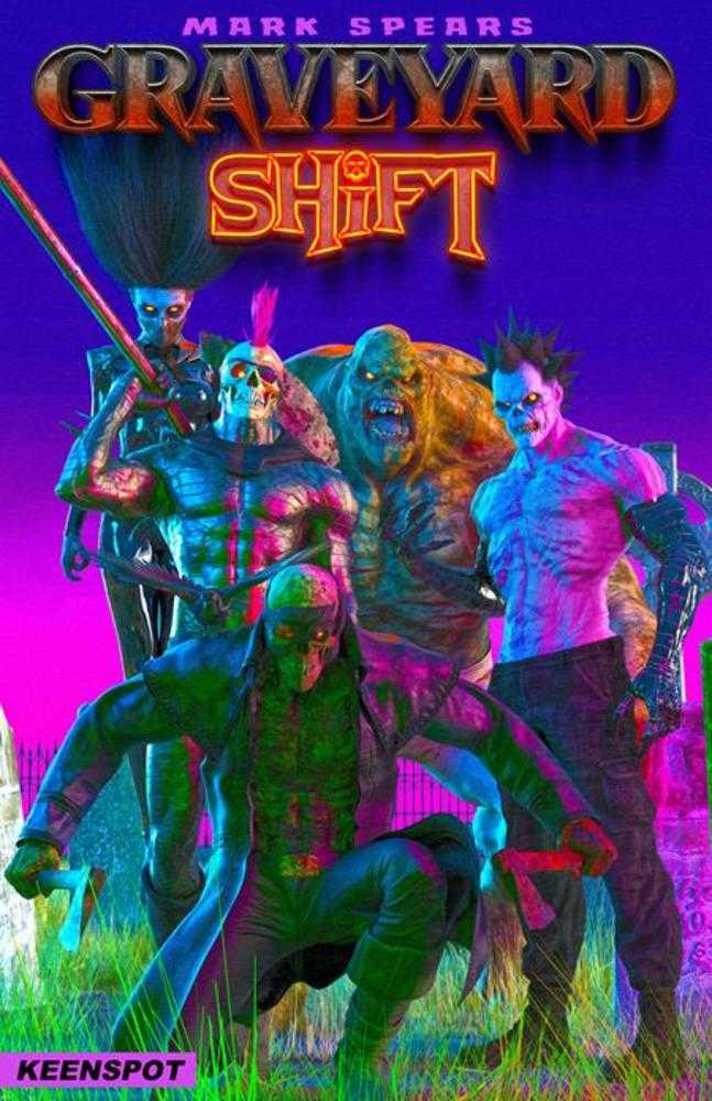 Comic book cover of 'Mark Spears Graveyard Shift #1 Cover A Mark Spears Shift Happens'
