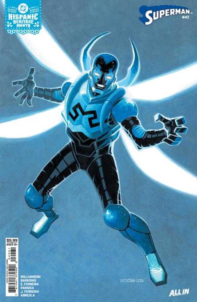 Comic book cover of 'Superman #42 Cover F Jose Ladronn Hispanic Heritage Month Card Stock Variant (Kingdom Of Zod)'