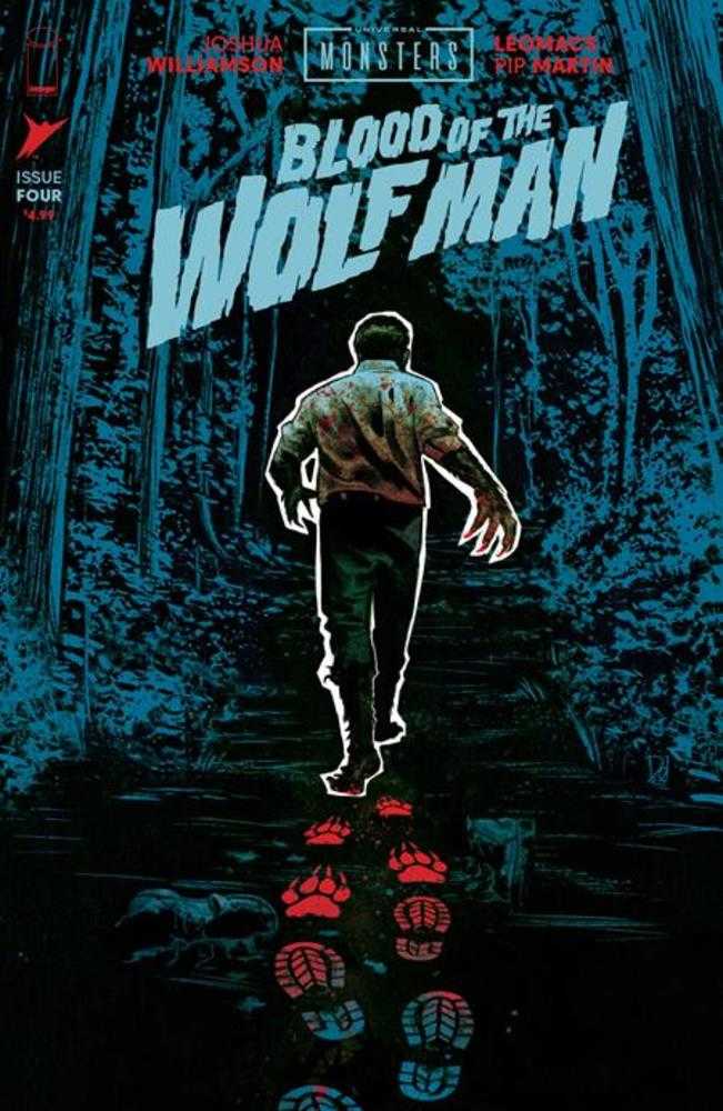 Comic book cover of 'Universal Monsters Blood Of The Wolf Man #4 (Of 4) Cover B Mike Del Mundo Variant'