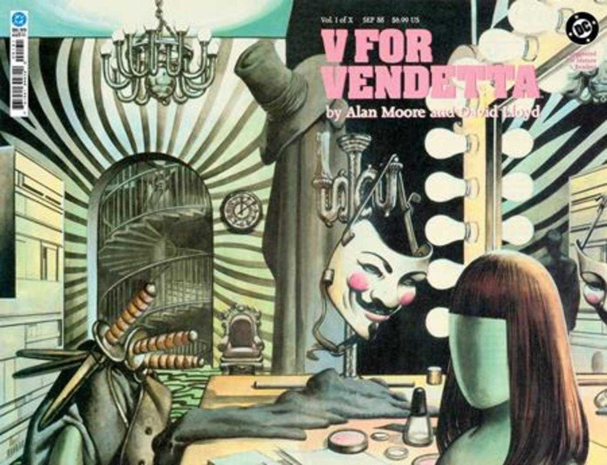 Comic book cover of 'V For Vendetta #1 Facsimile Edition Cover C David Lloyd Foil Variant (Mature)'