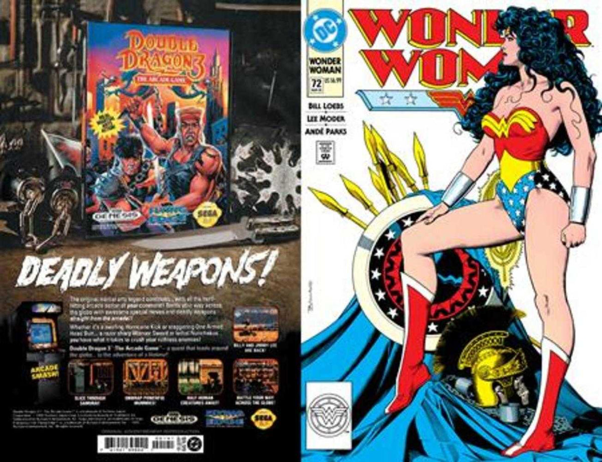 Comic book cover of 'Wonder Woman #72 Facsimile Edition Cover C Blank Card Stock Variant'