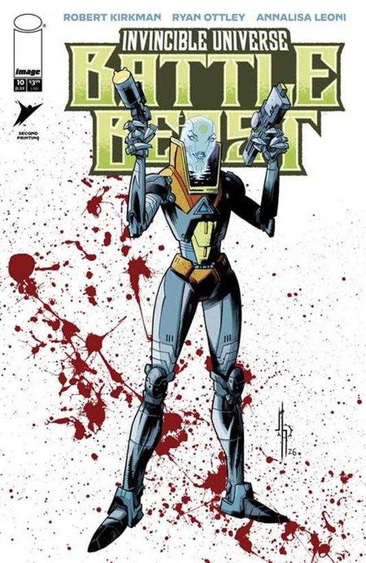 Comic book cover of 'Invincible Universe Battle Beast #10 2nd Printing - Jason Howard'