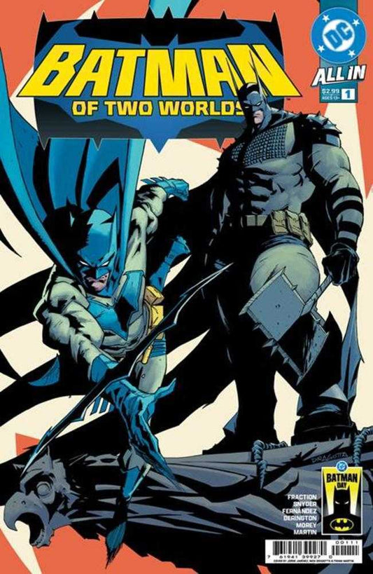 Comic book cover of 'Batman Of Two Worlds #1 - Batman Day 2026 PRESALE 9/16'