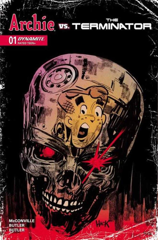 Comic book cover of 'Archie vs The Terminator #1 Cover C Robert Hack Variant'