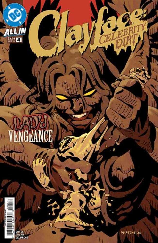 Comic book cover of 'Clayface Celebrity Dirt #4 (Of 6) Cover A Patrico Delpeche'