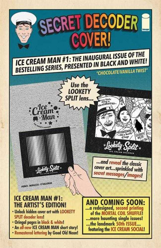 Comic book cover of 'Ice Cream Man #1 Chocolate Vanilla Twist Edition Martin Morazzo (Mature)'