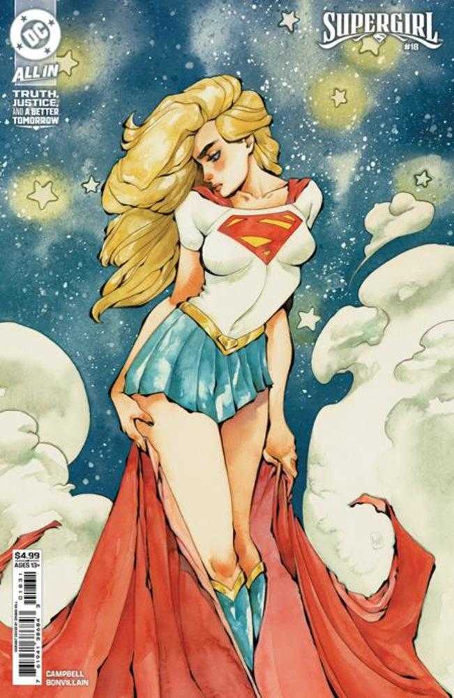 Comic book cover of 'Supergirl #18 Cover C Chuma Hill Card Stock Variant'