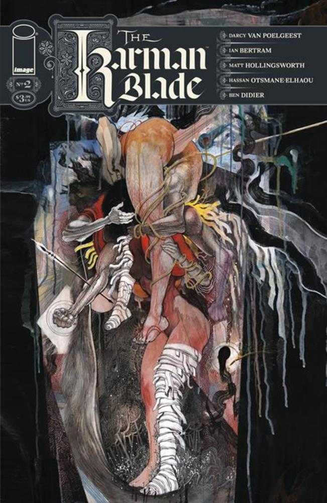Comic book cover of 'Karman Blade #2 (Of 4) Cover D (Inc 1:50) Ian Bertram Painted Variant (Mature)'