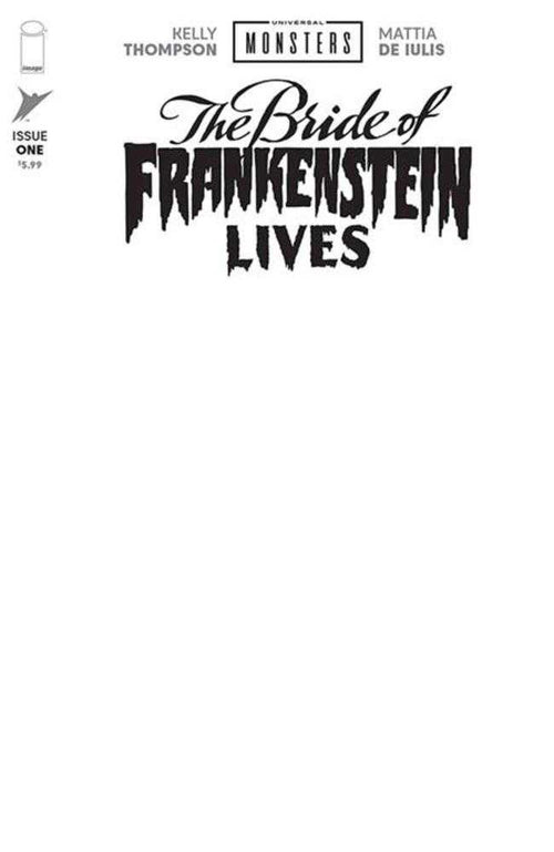 Universal Monsters The Bride Of Frankenstein Lives #1 (Of 4) Cover I Blank Sketch Variant