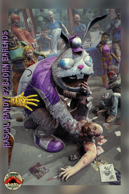 Exquisite Corpses Rascal Randy #2 — Bjorn Barends Exclusive — ATTACK ON THE CON FLOOR! (SDCC Drop, Ships 8/12)