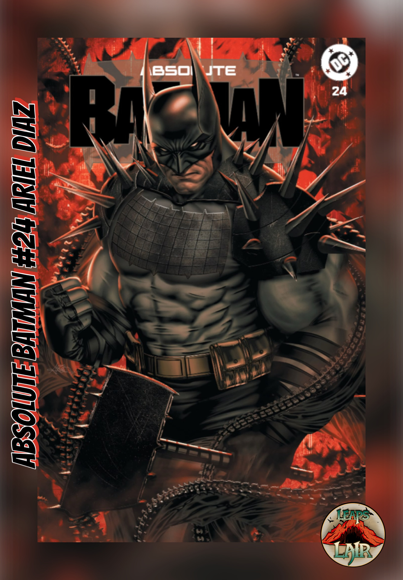Comic book cover of 'Absolute Batman #24 Ariel Diaz LeapsLair Exclusive LTD 999 PREORDER 9/23'