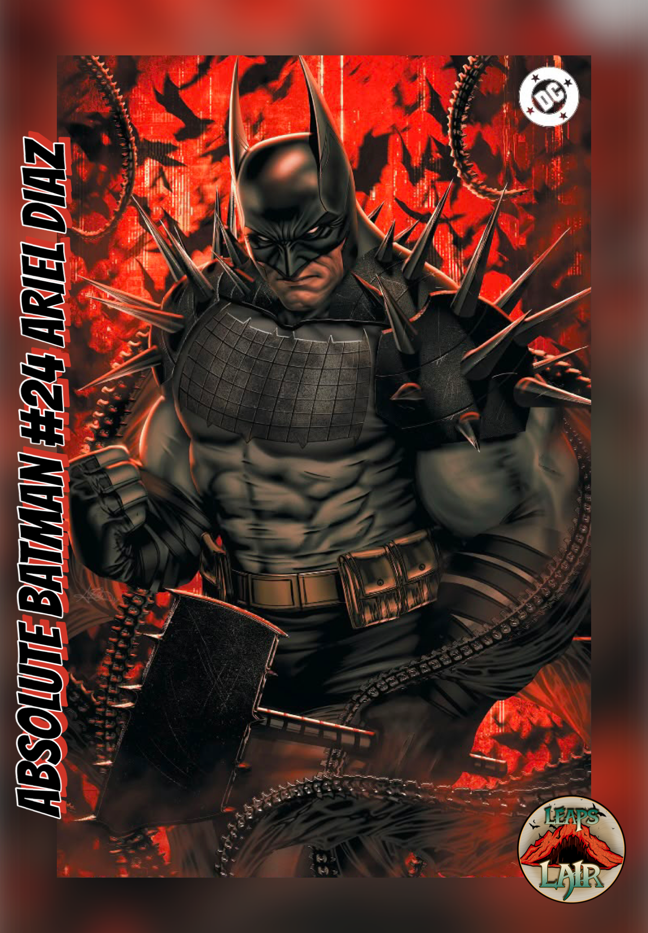 Comic book cover of 'Absolute Batman #24 Ariel Diaz LeapsLair Exclusive LTD 999 PREORDER 9/23'