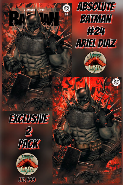 Comic book cover of 'Absolute Batman #24 Ariel Diaz LeapsLair Exclusive LTD 999 PREORDER 9/23'