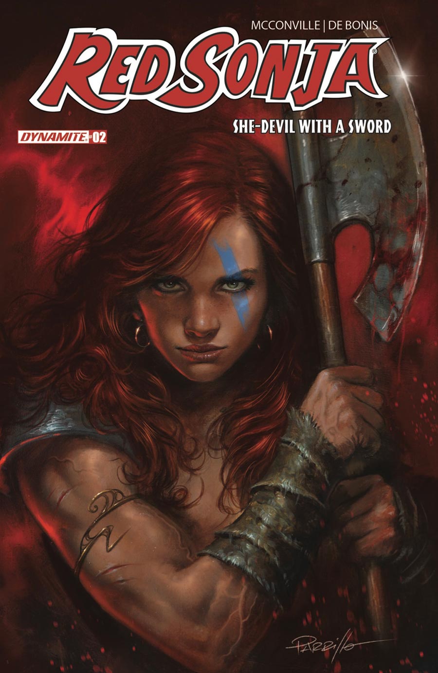 Red Sonja She Devil With A Sword #2 Cover ZA Lucio Parrillo Foil Variant