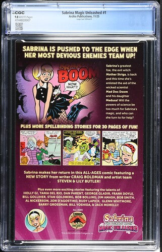 Sabrina Magic Unleashed #1 LeapsLair Exclusive Edition B CGC 9.8