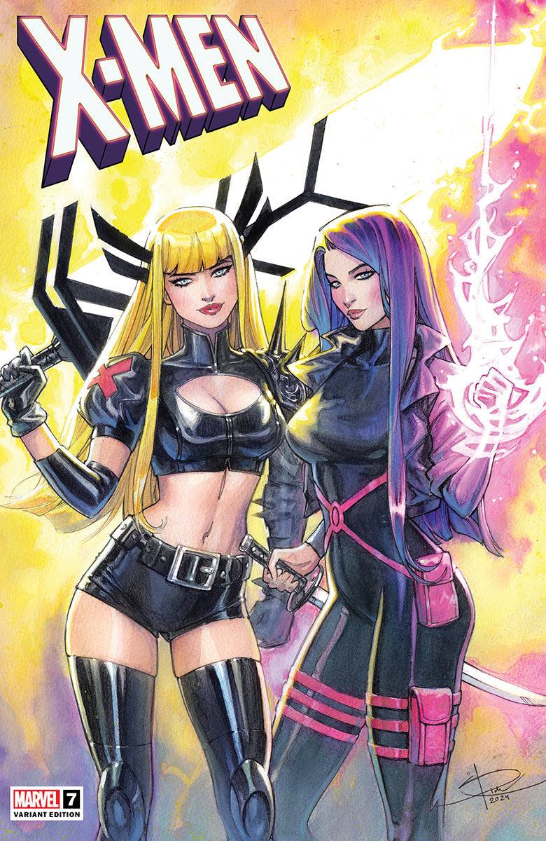 X-Men #7 Sabine Rich exclusive trade dress variant cover — Magik and Psylocke