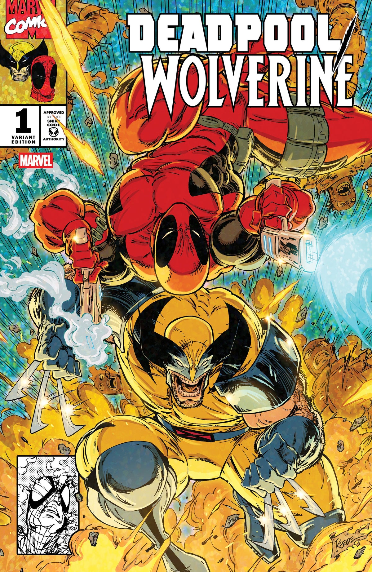 Deadpool Wolverine #1 Kaare Andrews exclusive trade dress variant cover