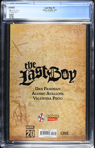 Last Boy #1 Szerdy Variant Cover B CGC 9.8