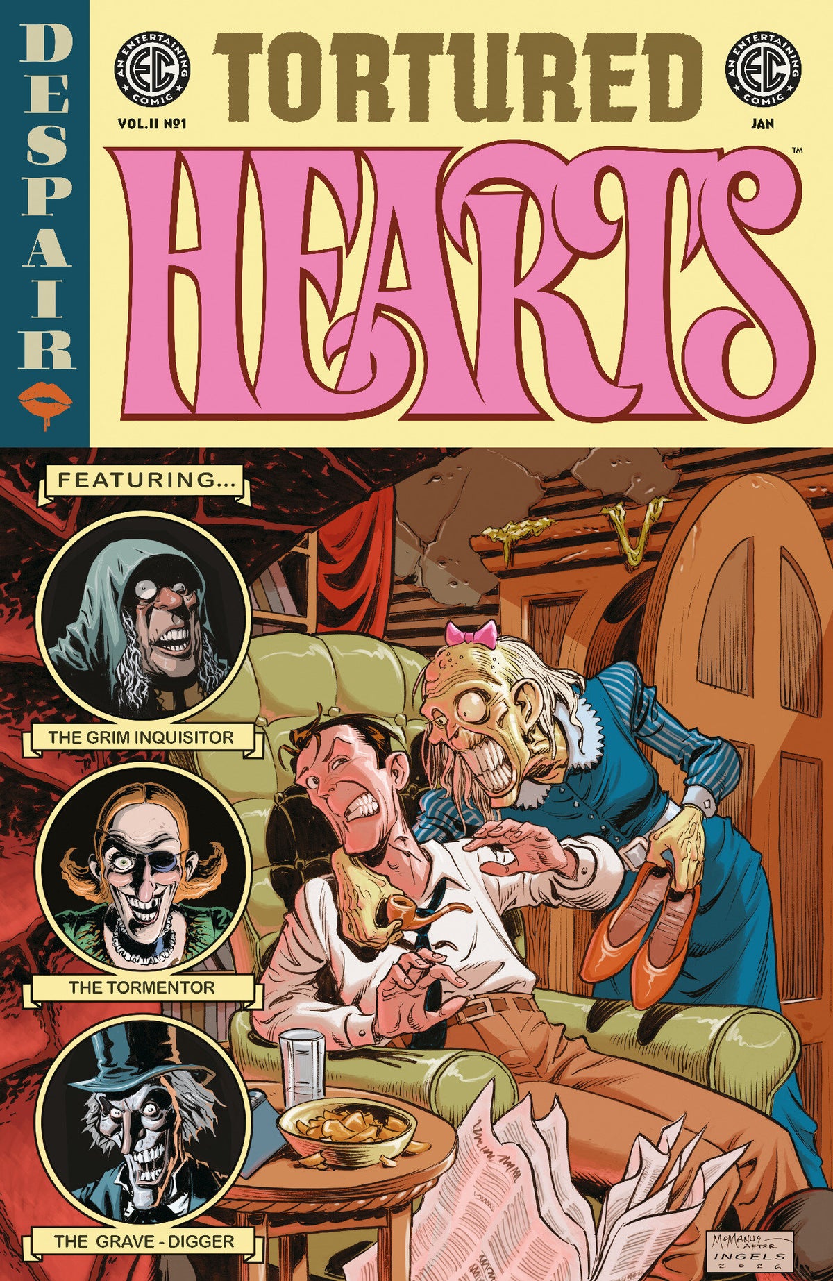 EC Tortured Hearts 2 #1 Cover C 1:10 Shawn McManus EC Homage