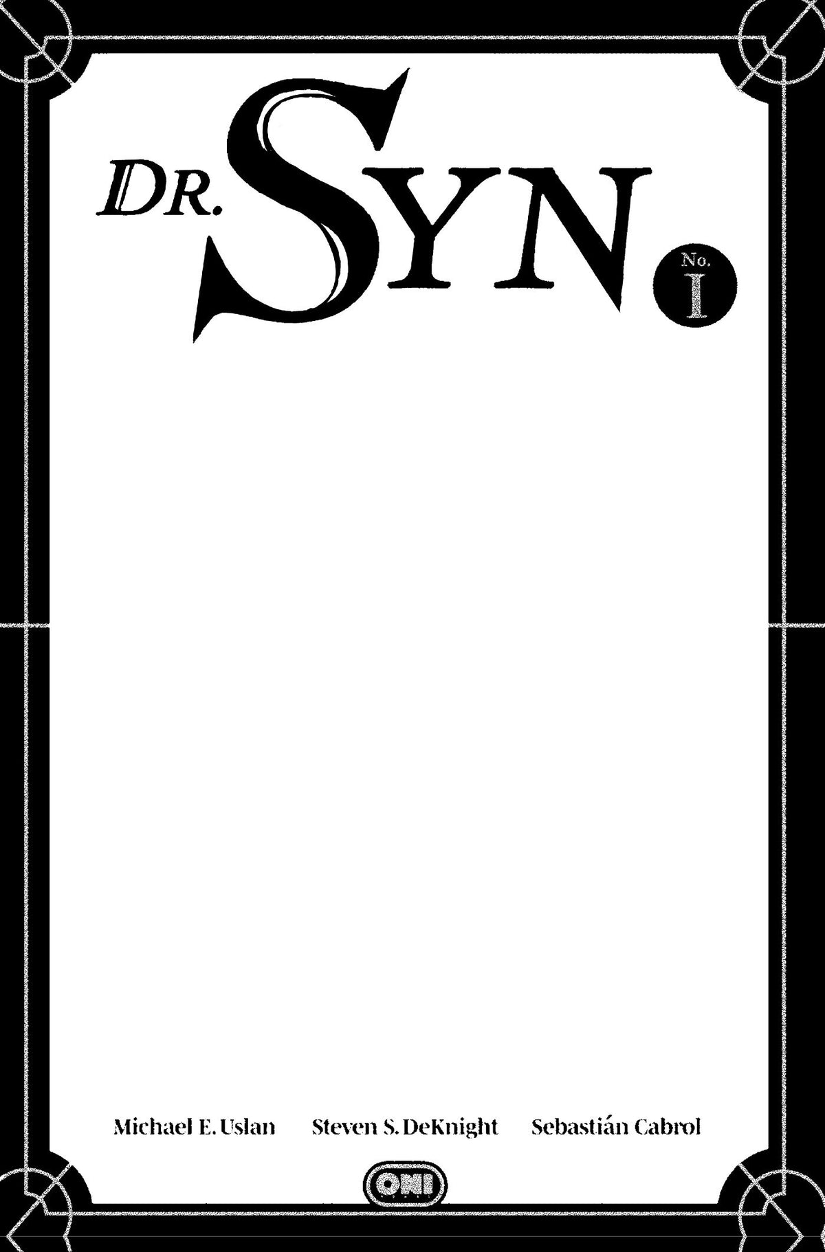 Dr. Syn #1 Cover D TBD Artist Blank Sketch