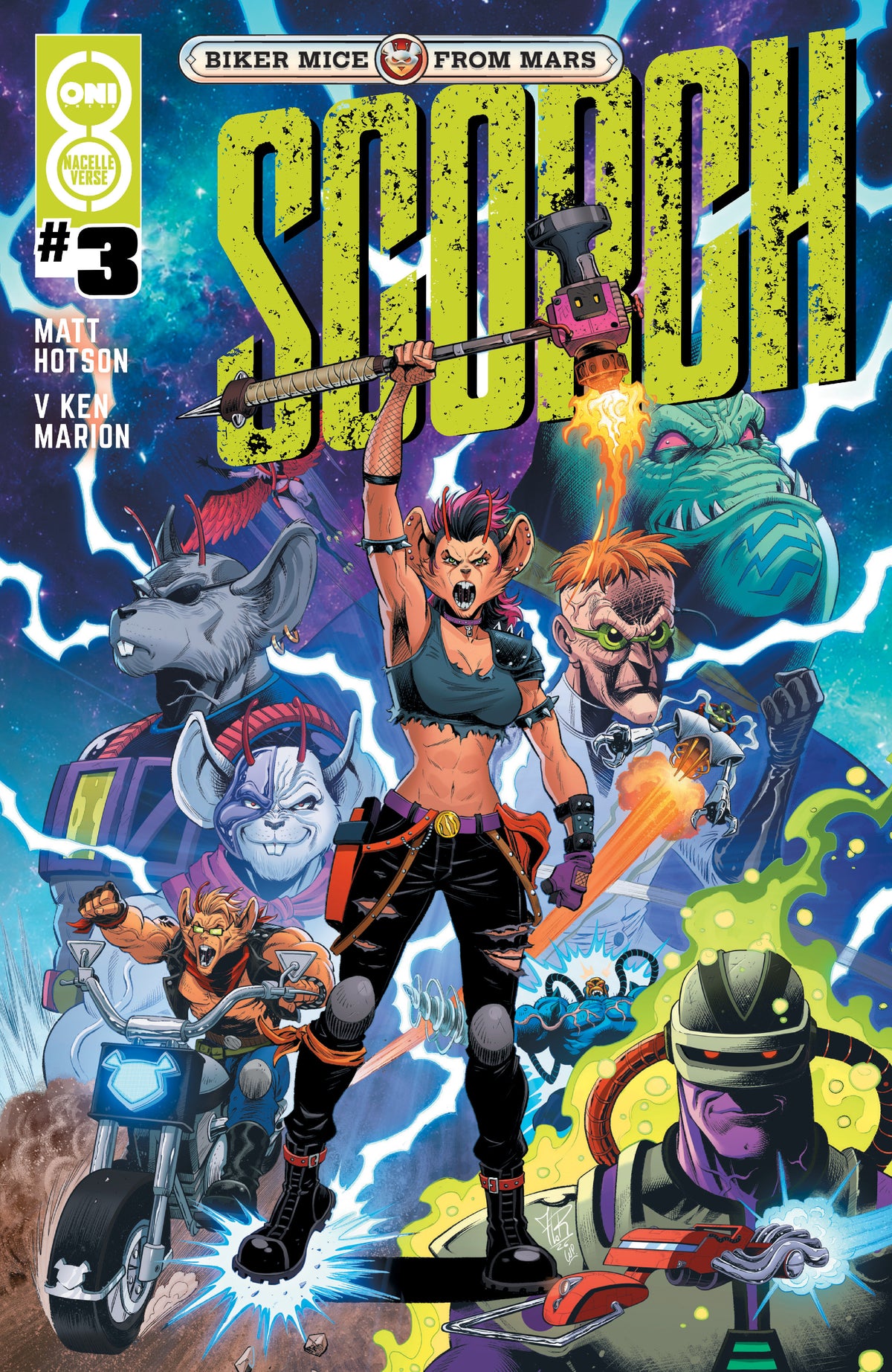 Biker Mice from Mars: Scorch #3 Cover B Jordi Tarragona