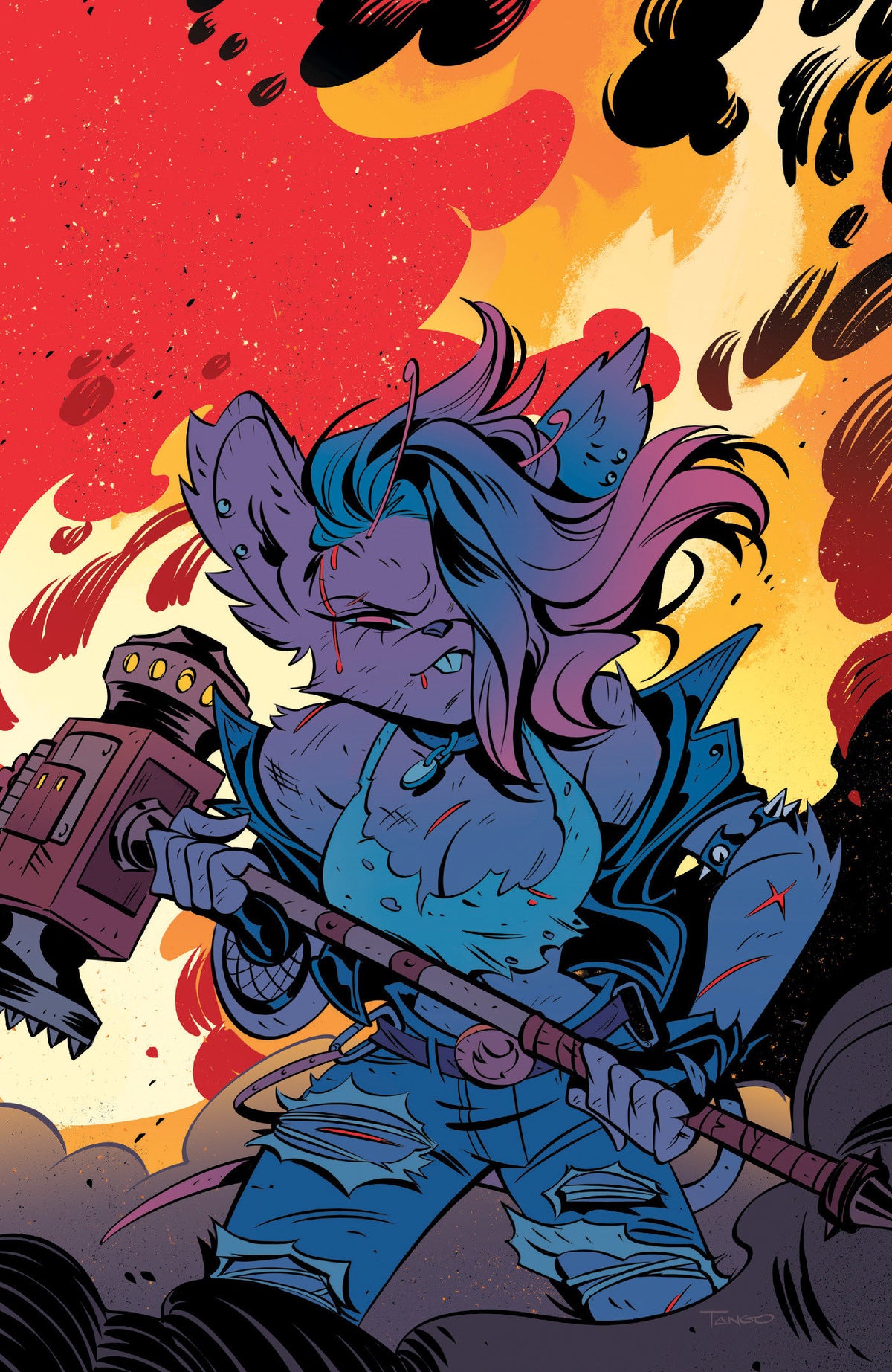 Biker Mice from Mars: Scorch #4 Cover C 1:10 Tango Full Art
