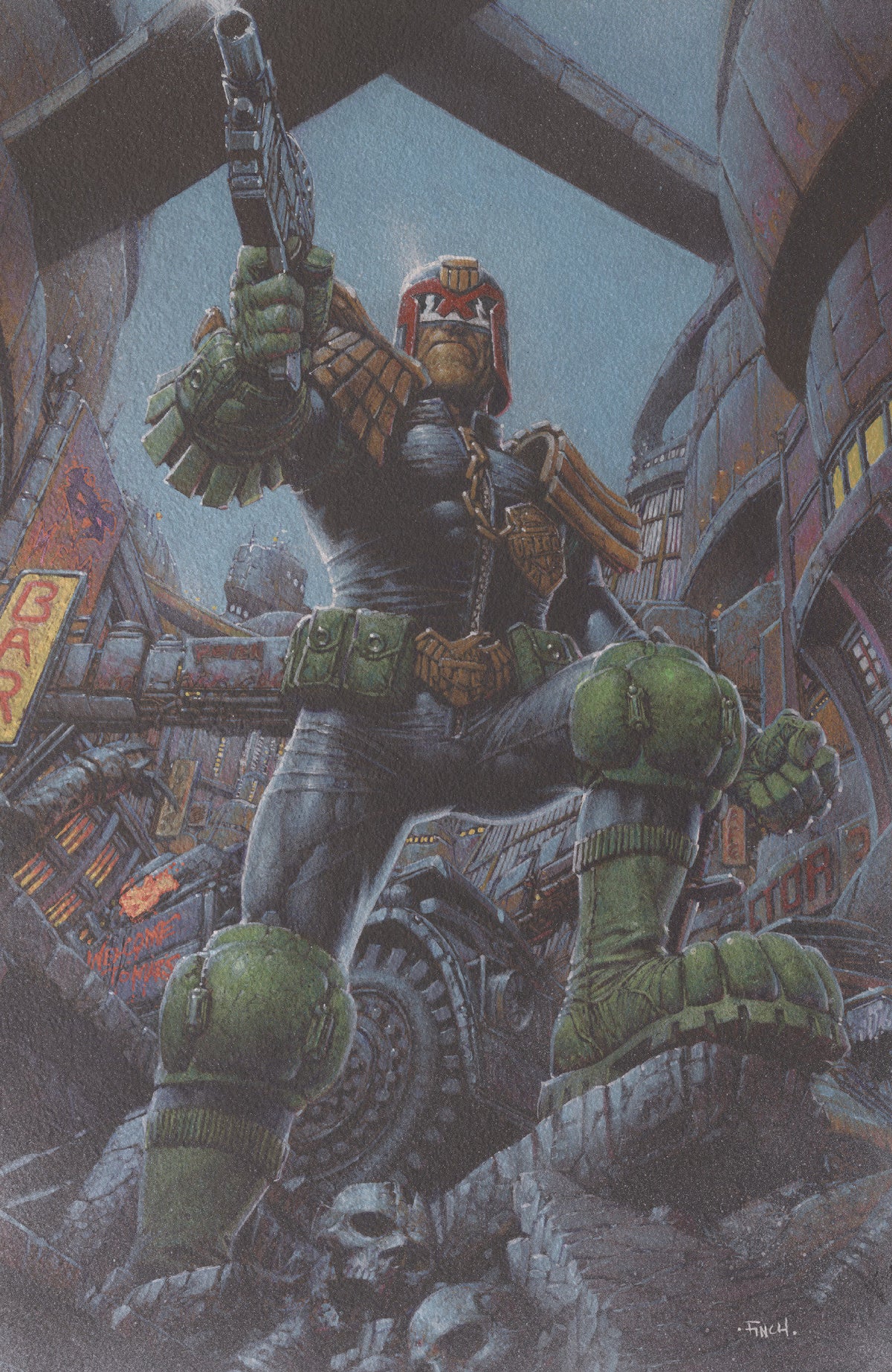 Judge Dredd/Biker Mice from Mars #1 Cover F David Finch Foil