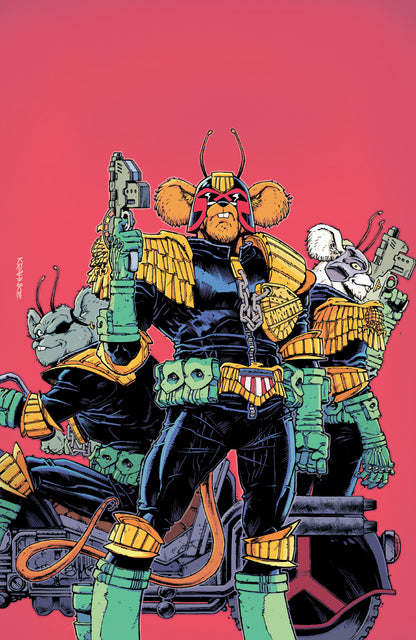 Judge Dredd/Biker Mice from Mars #1 Cover G 1:20 Andrew Krahnke Full Art