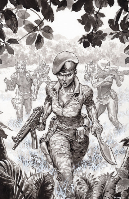 Fort Psycho #4 Cover C 1:20 Lewis LaRosa B&W