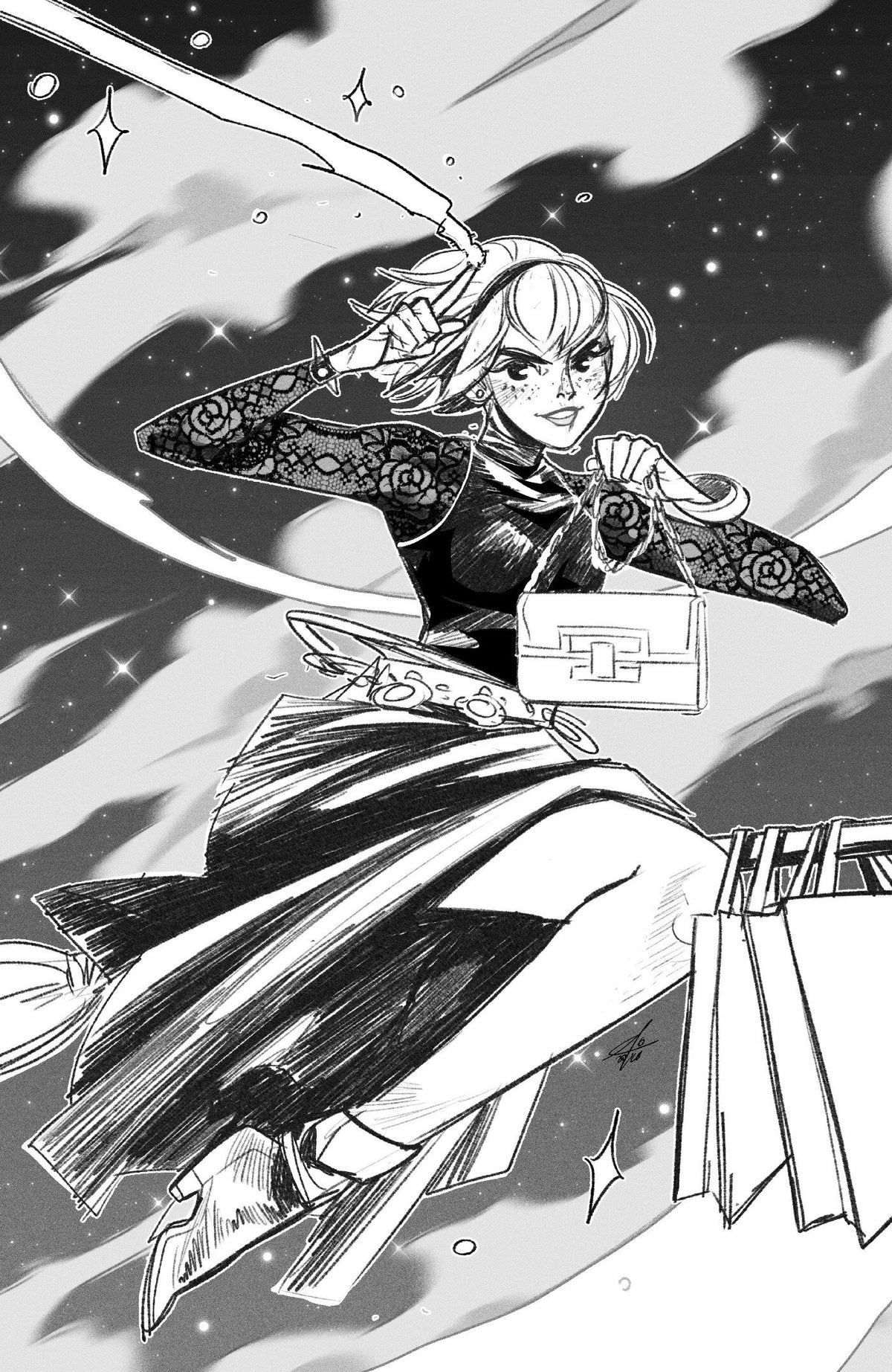 Sabrina the Teenage Witch #4 Cover E 1:50 Eleonora Carlini B&W