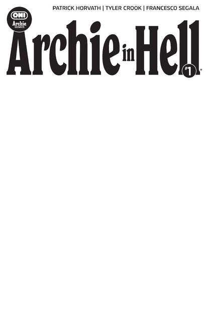 Archie in Hell #1 Cover E Blank Sketch