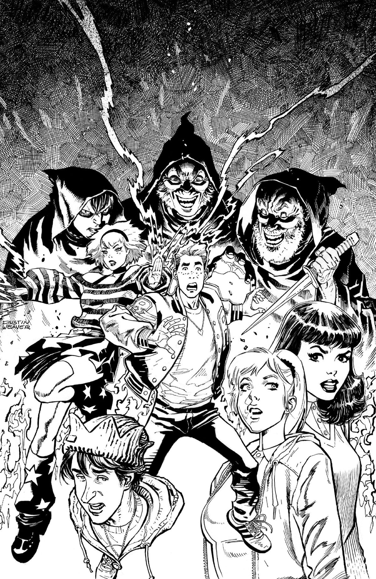 Archie in Hell #2 Cover G 1:100 Dustin Weaver B&W