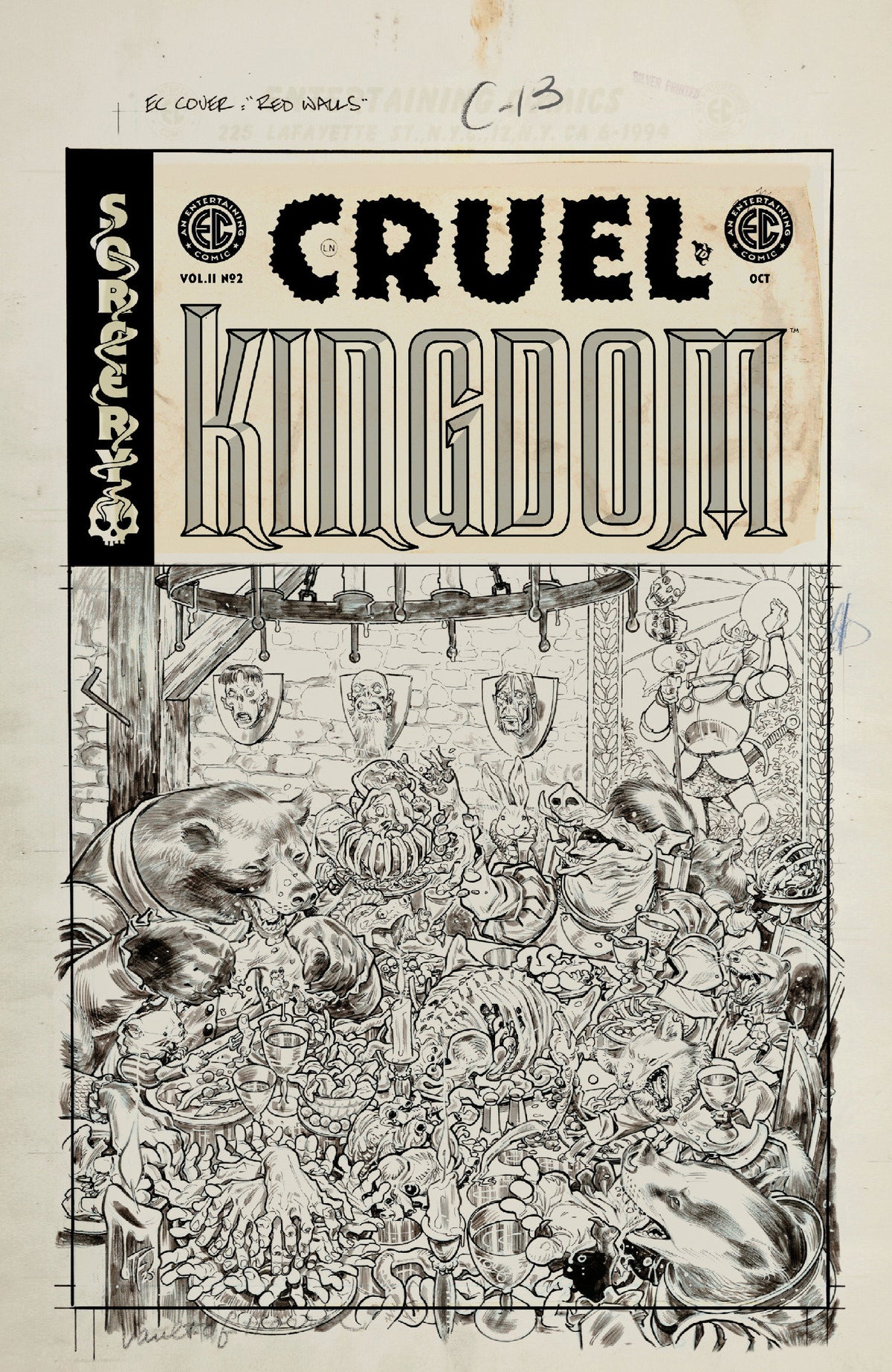 EC Cruel Kingdom #2 Cover D 1:20 Tom Fowler B&W Artist Edition