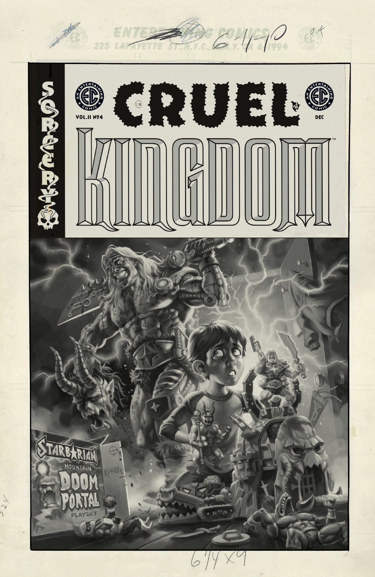 EC Cruel Kingdom #4 Cover D 1:20 Lukas Ketner B&W Artist Edition