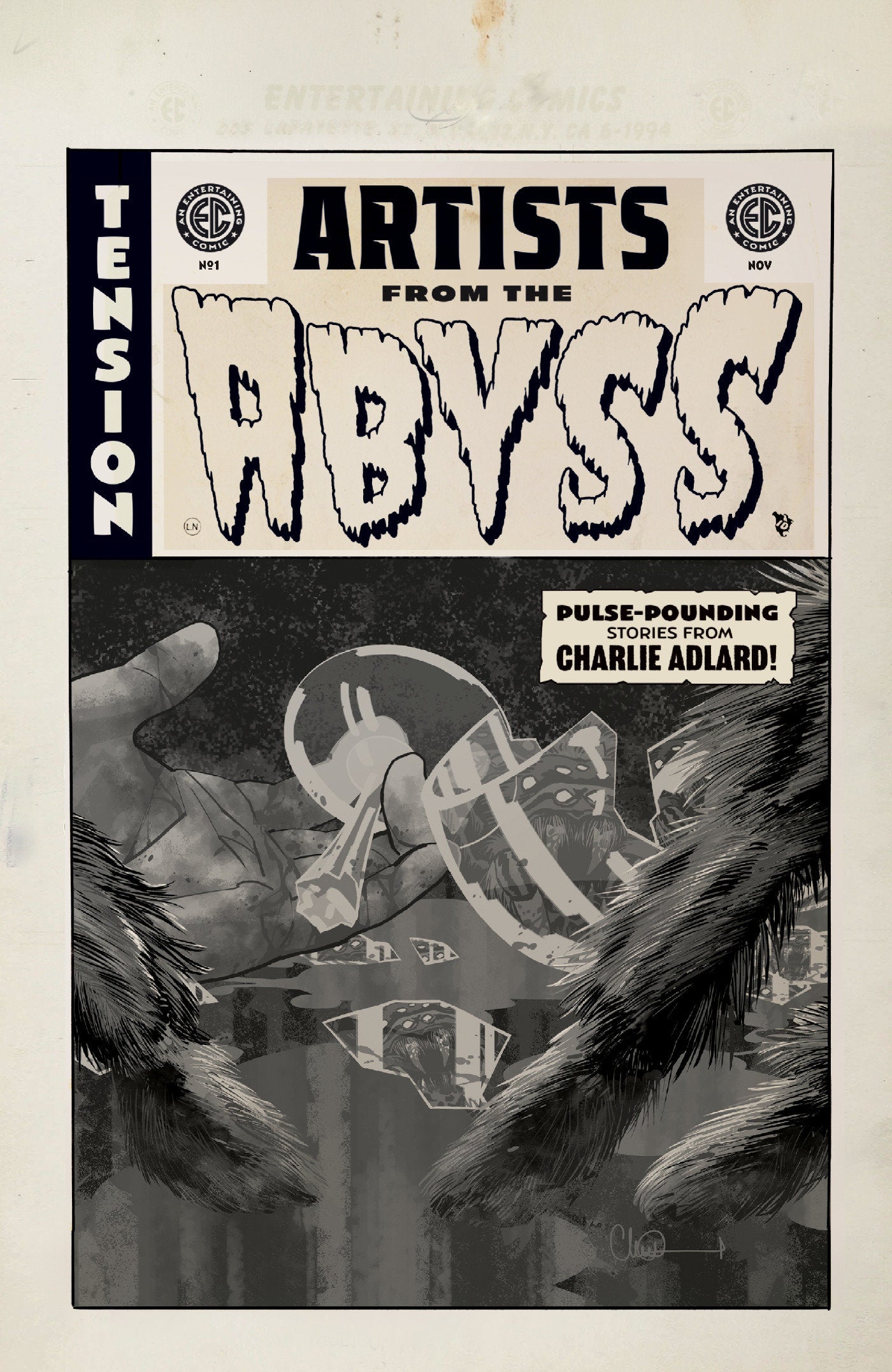 EC Artists from the Abyss: Charlie Adlard #1 Cover B 1:20 Charlie Adlard B&W