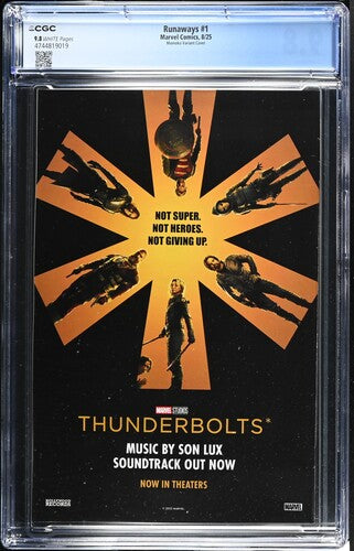 Comic book cover of 'Runaways #1 Momoko Variant CGC 9.8'