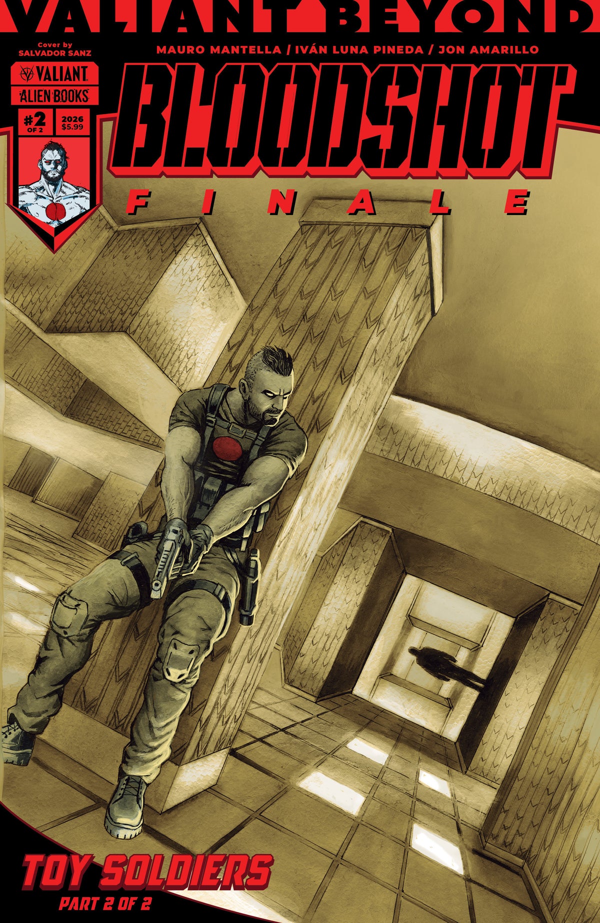 Valiant Beyond: Bloodshot #8 Cover A Salvador Sanz Toy Soldiers 2 Finale