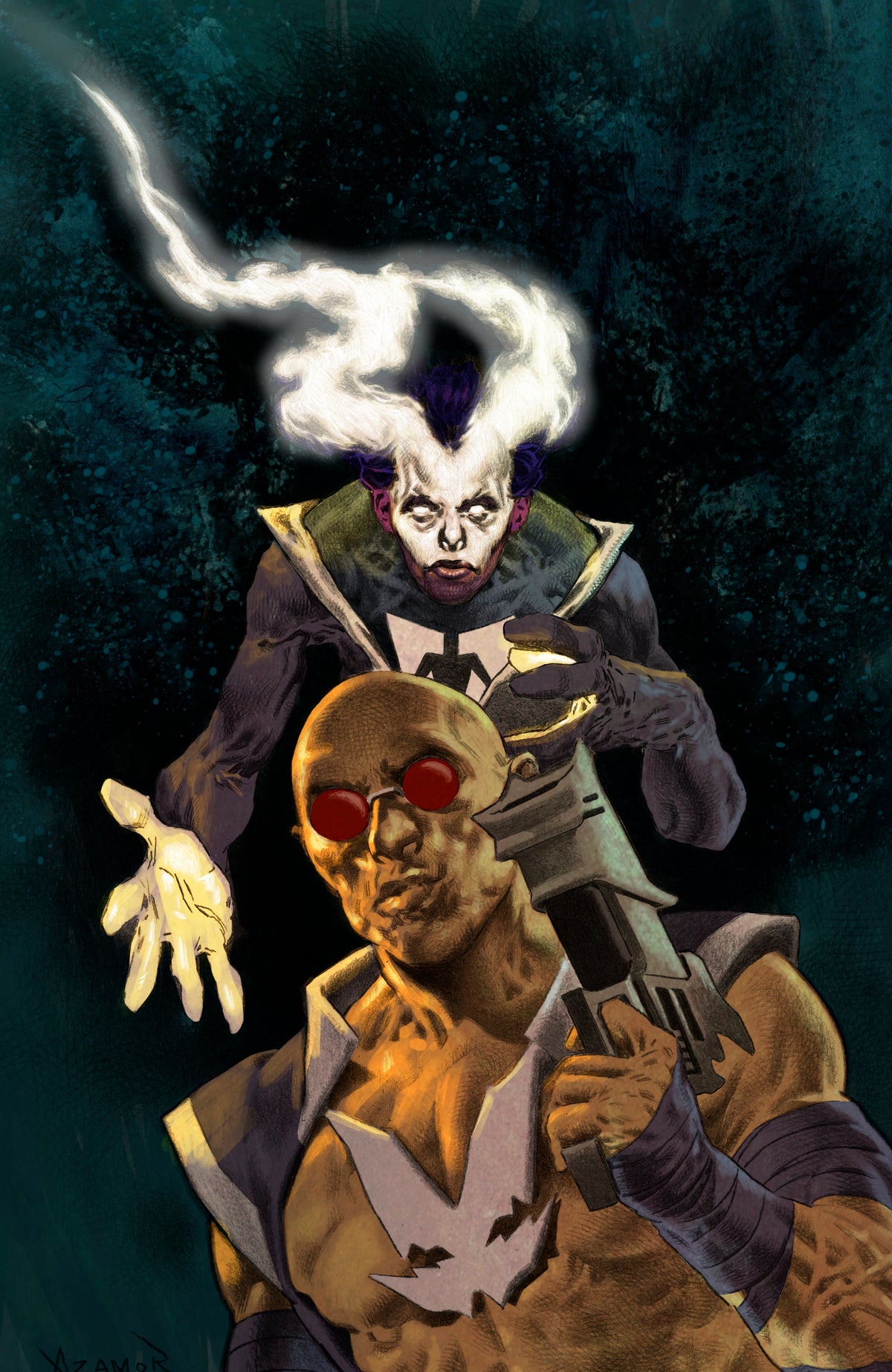 Comic book cover of 'Valiant Beyond: Tales Of The Shadowman #8  Legacy Of Le Roi #2 Variant D (Azamor Full Art) PRESALE 8/26'