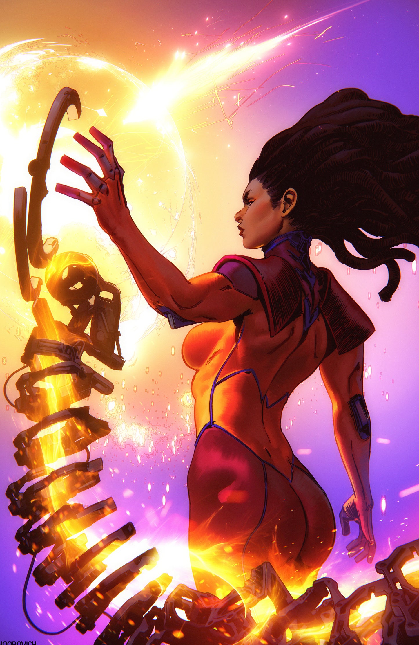 Valiant Beyond: All New Harbinger #7  Risen #1 Variant D (Noobovich Full Art)