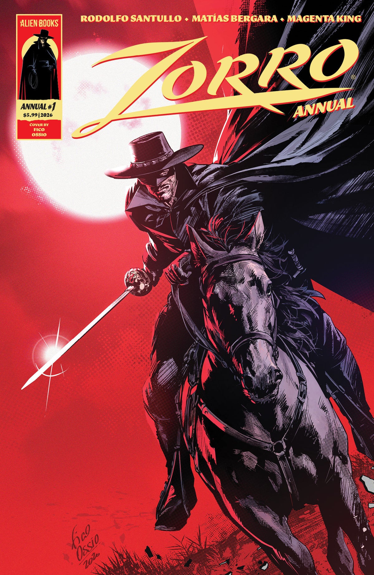 Zorro Annual #1 Cover B Fico Ossio