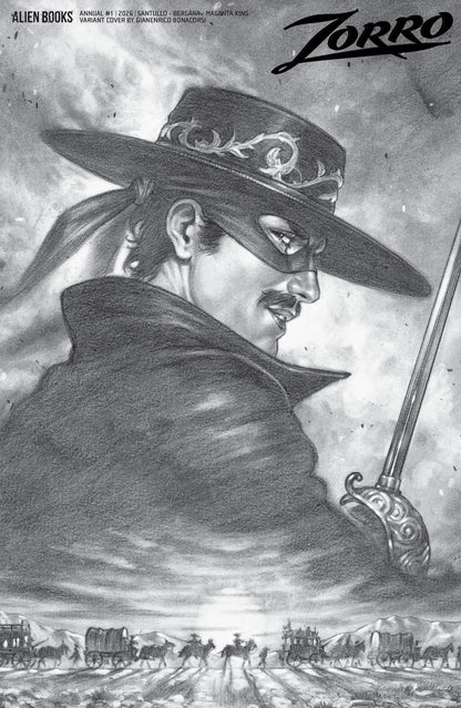 Zorro Annual #1 Cover D Gianenrico Bonacorsi B&W