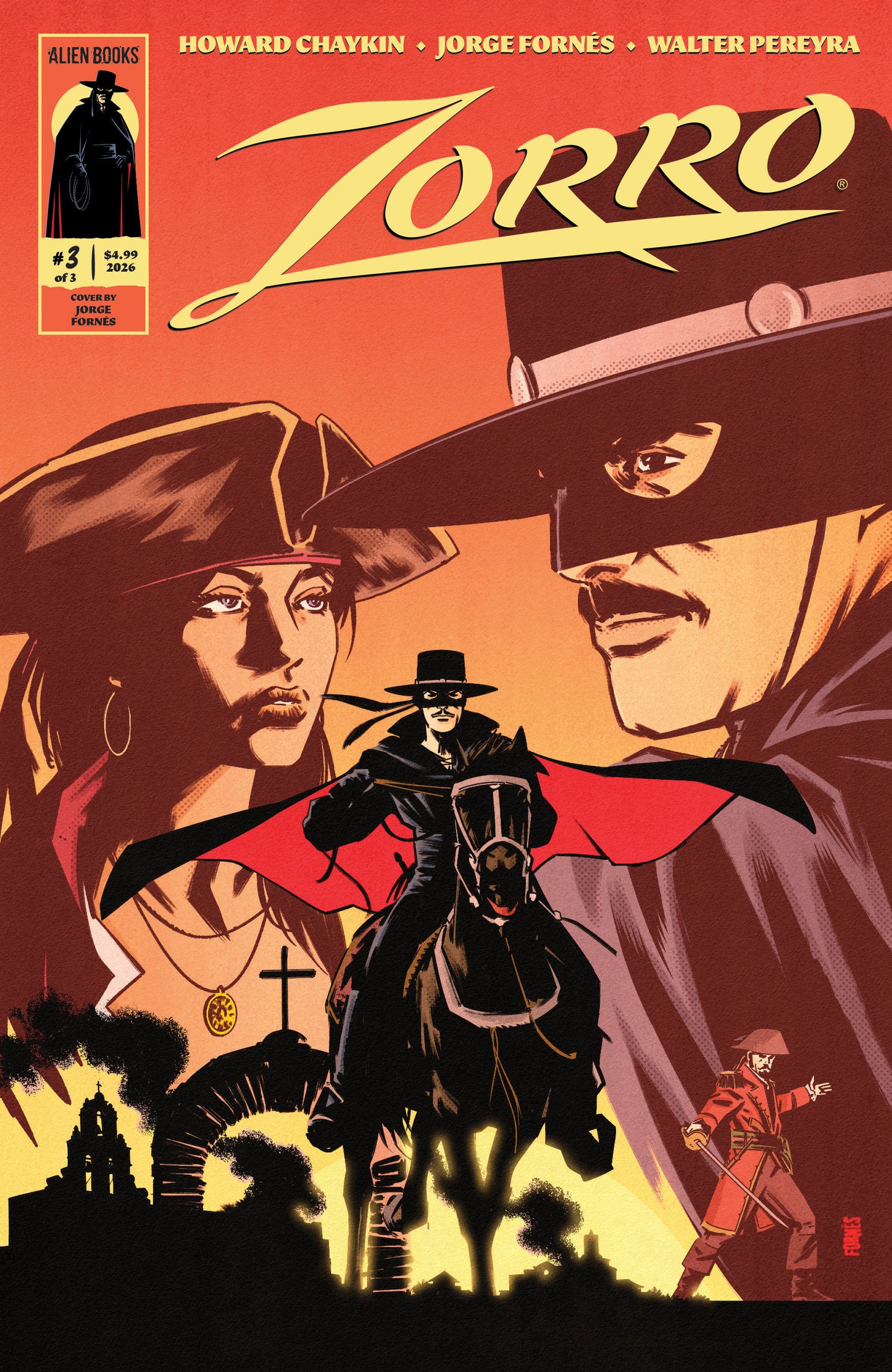 Zorro #3 Cover A (Fornés) PRESALE 9/09