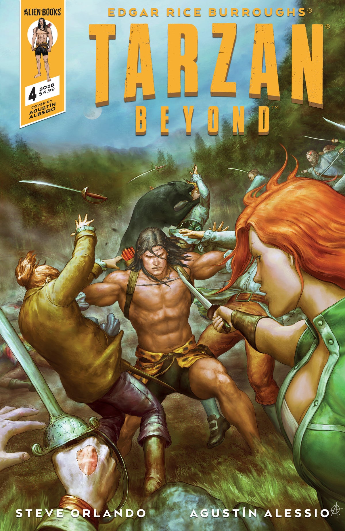 Tarzan Beyond #4 Cover A Agustin Alessio