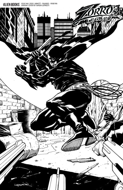 Zorro's Legacy #4 Cover D Aaron Lopresti
