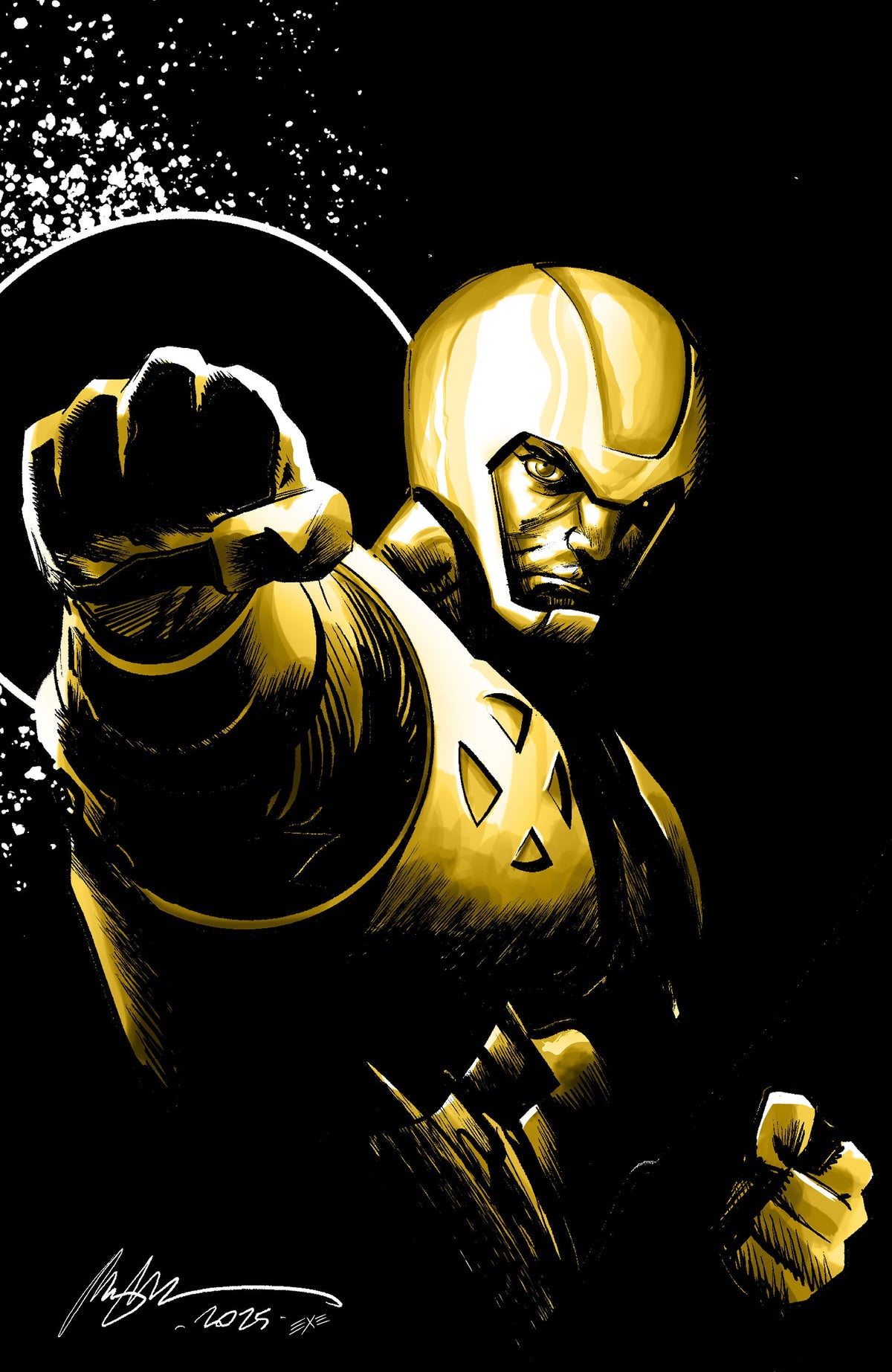X-O Manowar: Black, White & Gold #2 Cover C Rafael Albuquerque