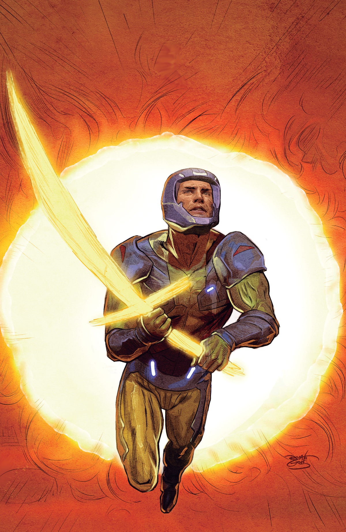 X-O Manowar: Black, White & Gold #4 Cover C Renato Guedes