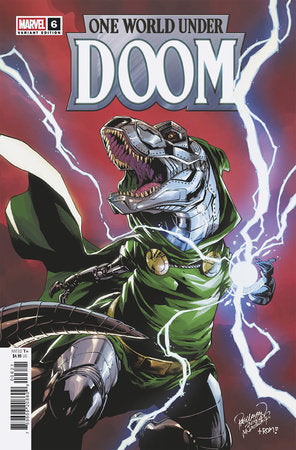 ONE WORLD UNDER DOOM #6 CARLO PAGULAYAN DOOMASAUR VARIANT PRESALE 8/6
