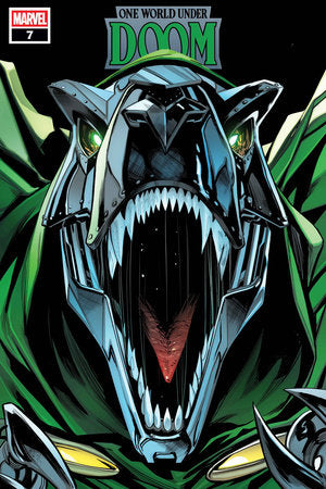ONE WORLD UNDER DOOM #7 GEOFF SHAW DOOMASAUR VARIANT PRESALE 9/10