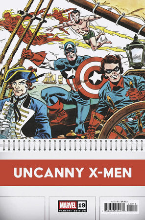 UNCANNY X-MEN #19 FRANK ROBBINS BICENTENNIAL CALENDAR HIDDEN GEM VARIANT INCENTIVE [1:50] PRESALE 8/6